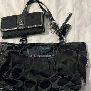Vintage Coach purse and wallet